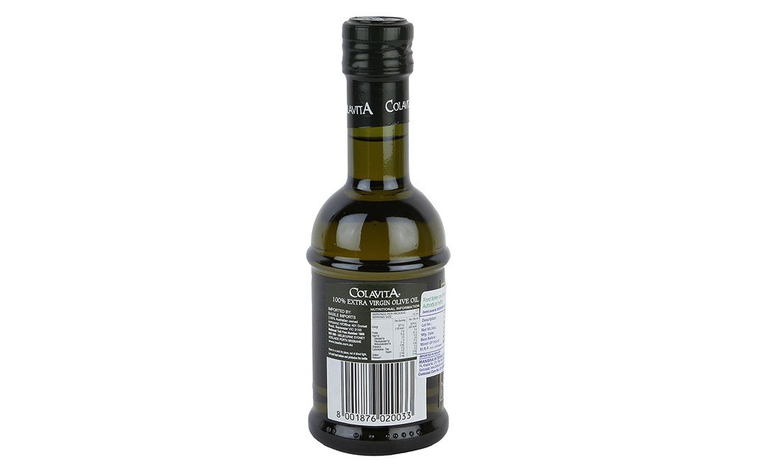 Colavita Certified Authentic Extra Virgin Olive Oil    Plastic Bottle  250 millilitre